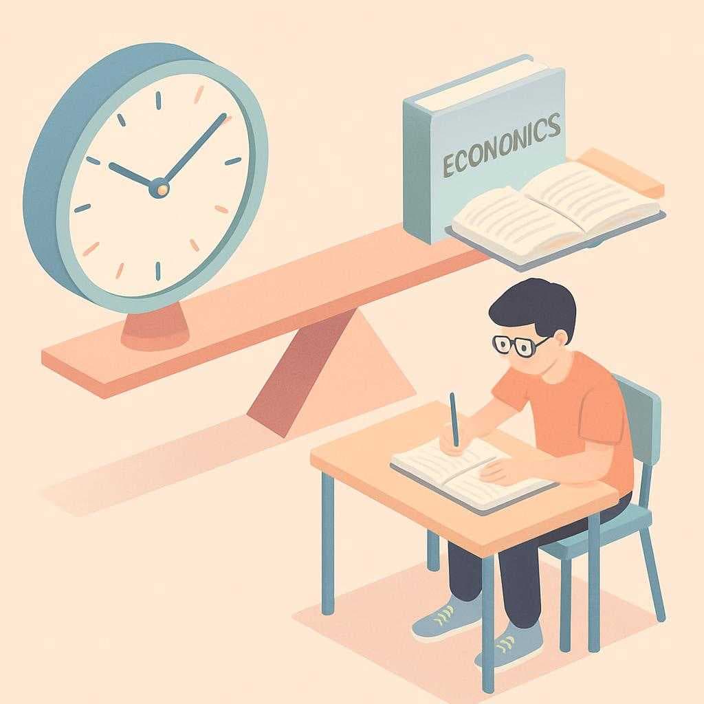 The Economics of Time: Balancing AS-Level Studies with Exam Preparation